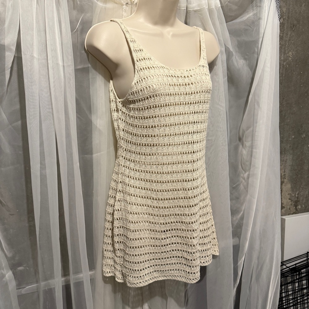 Elegant Cream Knit Women's Top
